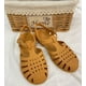 thumbnail image 3 of Sandalias planas romanas vintage estilo hada coreana estilo estudiante cabeza redonda hueca hebilla de metal transpirable, 3 of 6