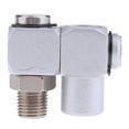 thumbnail image 2 of Adaptador de conector de manguera de aire 1/4 "Universal 360 Giratorio Adaptador de Conector de Manguera de Aire Herramienta de Aleación de Aluminio DIY, 2 of 6