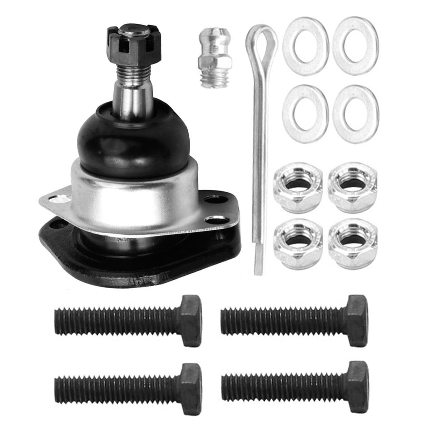 Detroit Axle - 4pc Front Ball Joints for Chevy Blazer S10 GMC Sonoma Jimmy Isuzu Hombre Olds Bravada Upper Lower Ball Joints Replacement