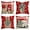 Red, variant on Sm:)e Tree Reindeer Truck Winter Deer Christmas Throw Pillow Covers Set of 4, 18 x 18 Inch Holiday Cushion Case Decoration for Sofa Couch, Gray