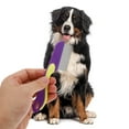 thumbnail image 2 of Durable Short Needle Pet Grooming Brush for Pet 6.02"x1.57" Purple Yellow, 2 of 6