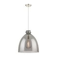 thumbnail image 2 of Innovations Lighting  Newton Bell - 1 Light 18" Cord Hung Pendant Polished Nickel/Plated Smoke, 2 of 5