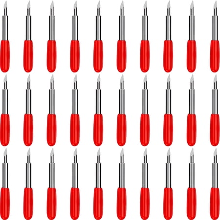 EXLEAF 30 Pcs 45 Degree Standard Cutting Blades Replacement Blades for Most Vinyl and Fabric Cutting