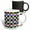 Multicolor, variant on 3drose, Spectral Glass Features Colorful Stylized Glassy Grid Pattern of an Abstract Hurricane, 11oz Two-tone Red Mug