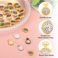 thumbnail image 3 of Uxcell 30 Pcs Alloy Watch Clock Charm Pendant, Gold Tone, 0.67 x 0.5 Inch, 3 of 3