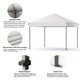 thumbnail image 5 of Carpa Plegable para Exteriores 3x3 metros - Montaje Fácil por Una Perfil - Impermeable y Resistente al Viento - Protección Solar UPF 50+ - Altura Ajustable - Incluye Bolsa con Ruedas y Pesos, 5 of 6