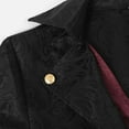 thumbnail image 6 of TFEOQRY Casual Jacket for Men Fake Two Gothic Steampunk Medieval Spliced Tailcoats Long Sleeve Hoodless Outwear Burgundy, 6 of 9