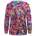 thumbnail image 5 of successthop Plus Size Sweatshirts for Women Sparkle Print Oversized Crewneck Long Sleeve Pullover Sweaters Outfits, 5 of 5
