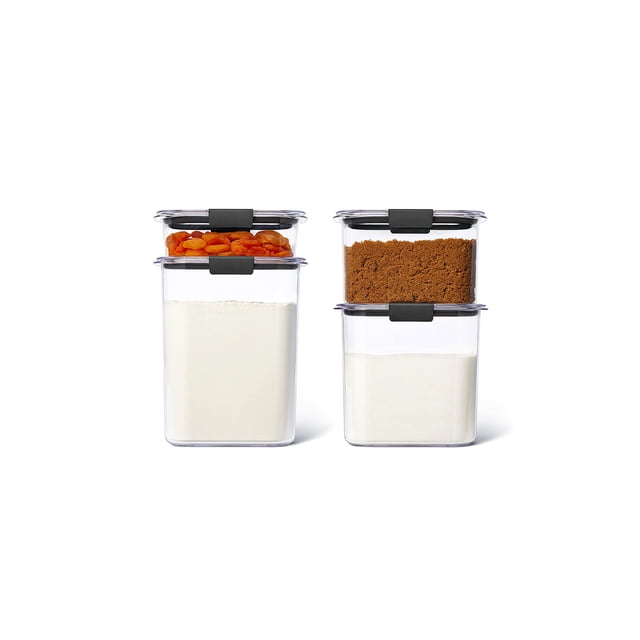 Set 4x Recipientes Para Alimentos Rubbermaid Tuper Plástico Rubbermaid Tuper plástico