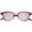 Magenta / Red Mirror, variant on True Vintage Horn Rimmed Semi Rimless Sunglasses Mirrored Square Lens 49mm (Red / Red Mirror)