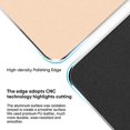 thumbnail image 4 of Gold Premium Hard Metal Aluminum Mousepad, Double Side Waterproof Ultra Smooth Mouse Pad for Fast and Accurate Mouse Control for Office and Gaming, 9., 4 of 5