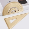 thumbnail image 4 of KAKOWELY 1 Set Drawing Triangle Ruler Geometry Measurement Straightedge Protractor,3.98X"X2.24"X0.06", 4 of 5