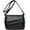 Black, variant on Women's Shoulder Bag Multi Pockets Crossbody Purse Leather Flapover Messenger Satchel Designer Travel Work Handbag