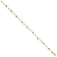 thumbnail image 4 of Auriga Fine Jewelry 14K Two-Tone Gold Puff Stars Bracelet 7.25 inch for Women, 4 of 5