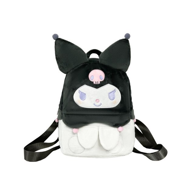 Anime Sanrio serie Kuromi Kawaii dibujos animados mochila de felpa niñas estudiantes mochila lindo buen aspecto bolsa de peluche regalos de navidad hola suerte unisex