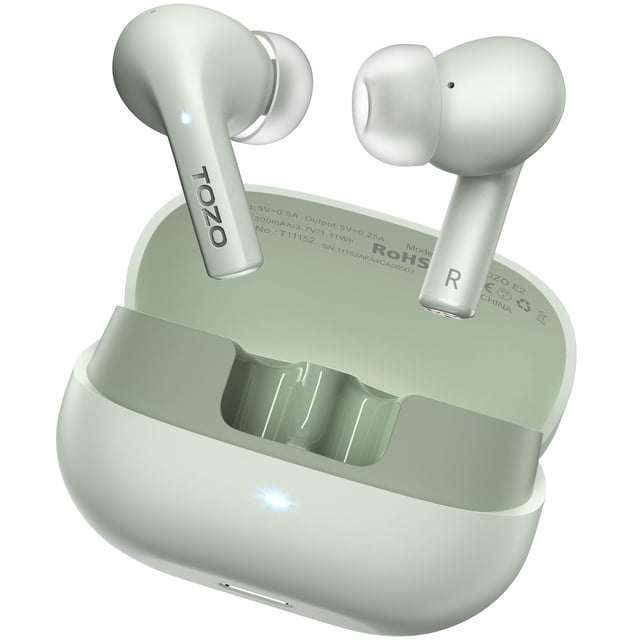 Auriculares inalámbricos TOZO E2 con 2 micrófonos AI Call 30H Playtime