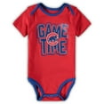 thumbnail image 2 of Newborn & Infant Chicago Cubs Royal/Red/Heathered Gray Game Time Three-Piece Bodysuit Set, 2 of 4
