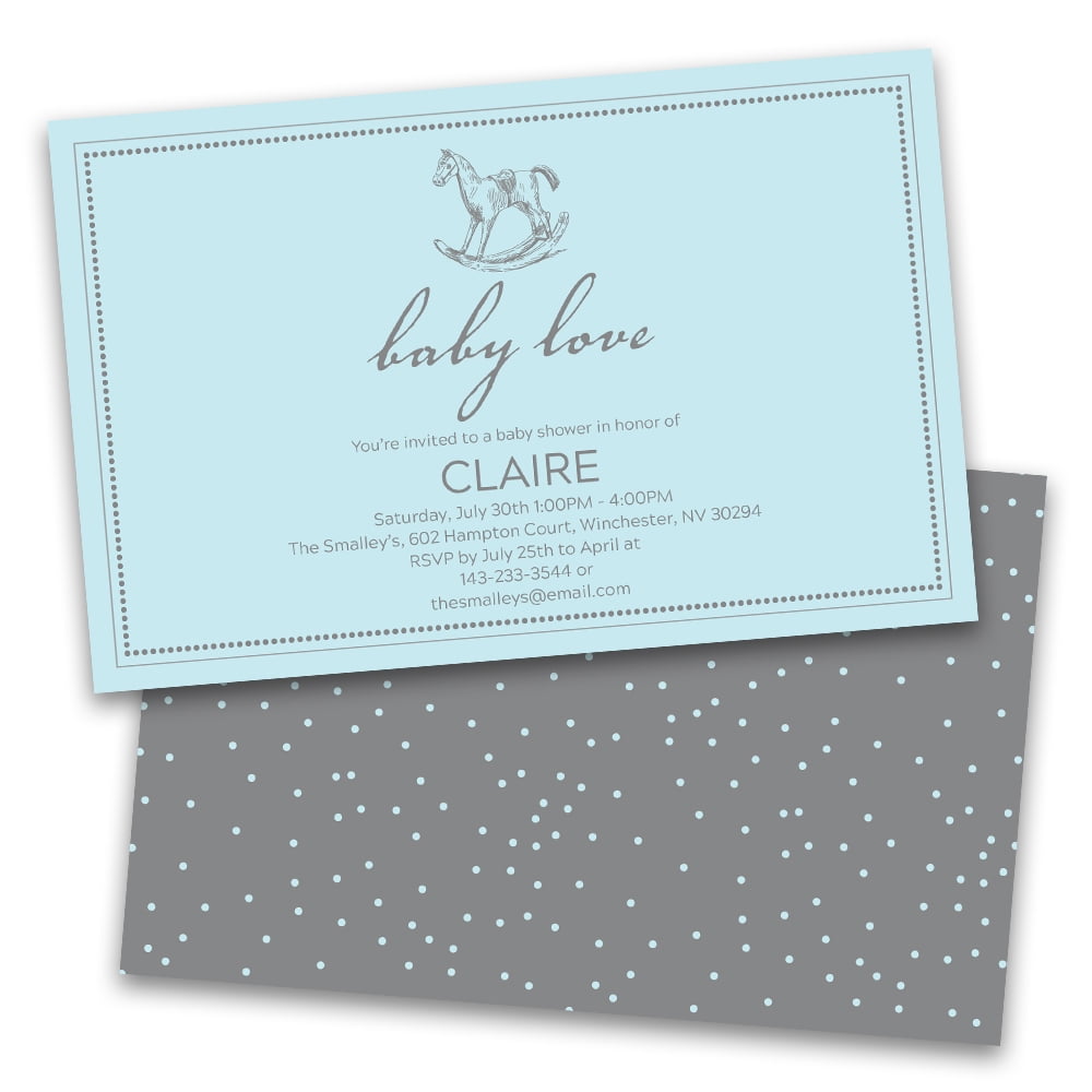 personalized baby shower invitations walmart