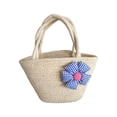 thumbnail image 2 of Bolso de mano tejido de mujer Bolso de hombro casual Multicolor poliéster 28x25x11cm Bolso ligero de gran capacidad para el uso diario, 2 of 6