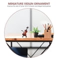 thumbnail image 4 of MasteelfCA 1 Set Wood Small Violin Model Adornment Realistic Violin Studio Photo Prop, 4 of 8