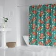 thumbnail image 3 of Waterproof Pioneer Shower Curtain 84x72 Inch Polyester Unique Colorful Floral Shower Curtain for Bathroom Hotel Home Decor with 12 Plastic Hooks, 3 of 5