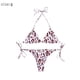thumbnail image 2 of Traje de baño de playa de verano para mujer, bikini sexy con estampado de leopardo, traje de baño con estampado dividido, bikini, 2 of 7