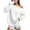 #08 White【Stock up on Your Favorite Colors】, variant on Women's Off Shoulder Drop Shoulder Oversized Long Sleeve Knit Pullover Top Casual Breathable | CSEONE, Black L