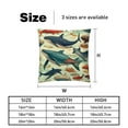 thumbnail image 5 of Whale Decorative Velvet Throw Pillow Covers for Chair - Set of 2, Unique Patterns, 16x16, 18x18, 20x20 Inches for Home Decor and Gifts, 5 of 6