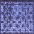 thumbnail image 1 of Ahgly Company Indoor Square Oriental Blue Industrial Area Rugs, 6' Square, 1 of 4