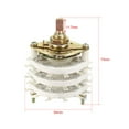 thumbnail image 2 of 6P5T 6 Pole 5 Position 3-Deck Band Channel Rotary Switch Selector, 2 of 4