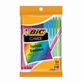 thumbnail image 1 of BIC Cristal Fashion Ballpoint Pen, Medium Point (1.2 mm), With Tungsten Carbide Ball For Smooth Flow, Assorted Colours, 14 Count, Pack of 14, 1 of 2