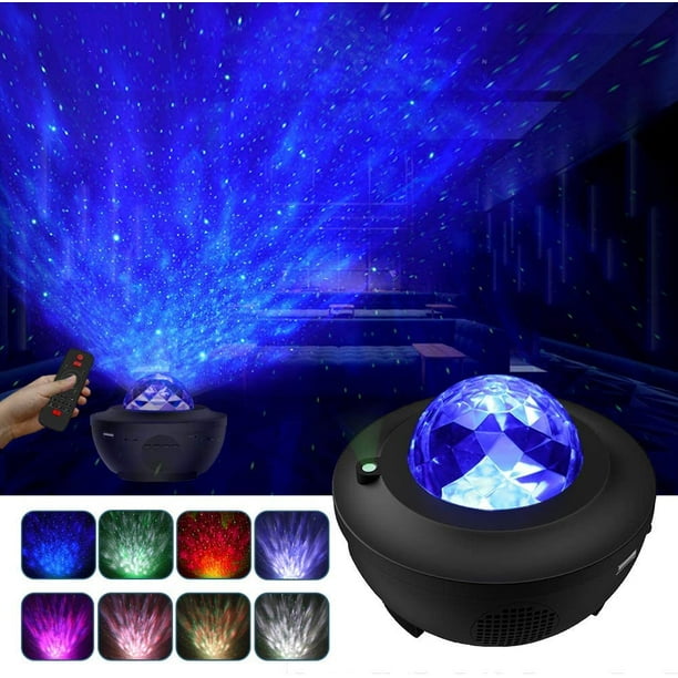 Projecteur de ciel étoilé, lampe de projecteur étoilée à LED étoilée /  vagues d'eau / haut-parleur Bluetooth parfait pour la fête 