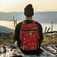 thumbnail image 6 of Backpack Cooler lunch bag 36 Can Capacity Insulated Bag for Camping, Beach, Hiking & Travel Pine Branchesand Stars, 6 of 7