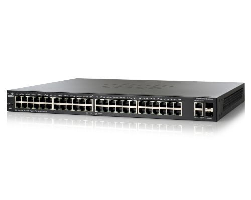Cisco Sg200-50p Ethernet Switch 50 Port 2 Slot 26, 24 X 10 100 1000base-t , 10 100 1000base-t Power Over Ethernet 2 X... by Cisco