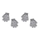 thumbnail image 2 of Guantes para niños Qarigey Calentador de manos Gris claro, 2 of 6