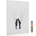 thumbnail image 2 of MasteelfCA Fingerprint Balloon Canvas Wedding Guest Book Alternative Wedding Reception Table Decoration, 2 of 7