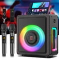 thumbnail image 1 of Bocina JYX, Altavoz Bluetooth con 2 Micrófonos, Luces DJ, Subwoofer de 6.5 Pulgadas, MS75, 1 of 12