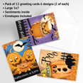 thumbnail image 2 of Set de tarjetas de felicitación Current Happy Haunting Halloween x12, 2 of 9