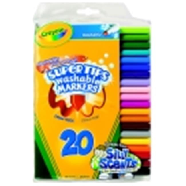 Crayola NonToxic Washable Marker Set With 5 Scented Markers, Assorted