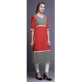 thumbnail image 3 of Bimba Straight Tunic Tops Women Printed Kurta Summer Wear Ladies Kurti, 3 of 4