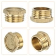 thumbnail image 4 of 6 Pcs Brass Outer Hex Thread Fittings, G1/2" Male Brass Plug Male Threaded Socket Pipe Plug Fitting, 4 of 7