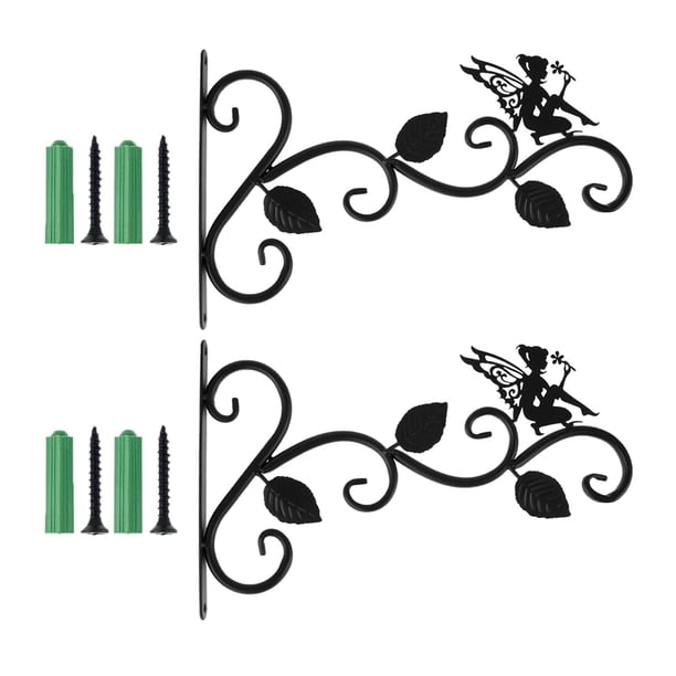Soporte de hierro para colgar en pared Sunnimix para macetas decoración de jardín ganchos para colgar en la pared