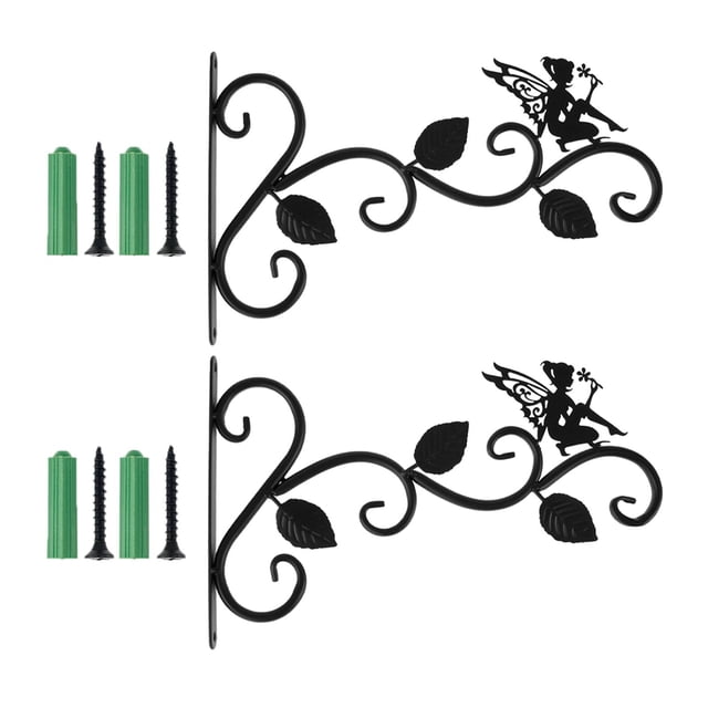 Soporte de hierro para colgar en pared Sunnimix para macetas decoración de jardín ganchos para colgar en la pared