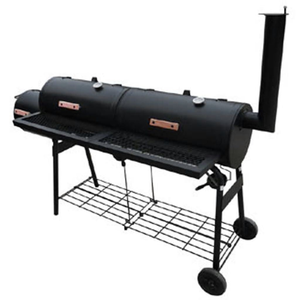 Large Charcoal Grill Outdoor Portable Barbecue Offset Smoker BBQ Camp Grilling 