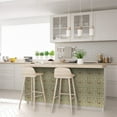 thumbnail image 5 of Mi Alma Orange Green Flower Peel & Stick Vinyl Backsplash Tiles 5x5, 24 pcs, 5 of 12