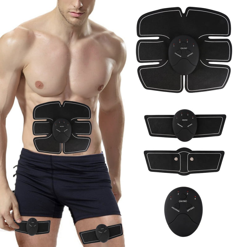 Details about   8 Pad Abs Stimulator Rechargeable EMS Abs Toner Muscle Trainer  for Men & Women 