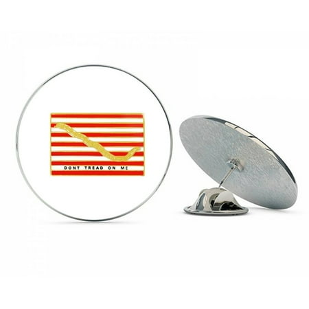 First Navy Jack - US Navy 1st Navy Jack Don't Tread on Me Military Veteran USA Pride Served Gift Metal 0.75