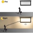 thumbnail image 3 of Luz de pared exterior LED de 18 W con sensor de movimiento Luz de pared exterior impermeable moderna 3000 K Lámpara de aplique LED blanca cálida Ip65 impermeable 1260 lm, 3 of 5