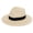 Khaki, variant on Straw Hat Travel Hat Band Decor Folding Thin Hat Unisex Big Brim Sunscreen Jazz Fashion Accessories