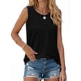 thumbnail image 2 of Fantaslook Summer Tank Tops for Women Pleated Crewneck Casual Sleeveless Tops Dressy Shirts, 2 of 8